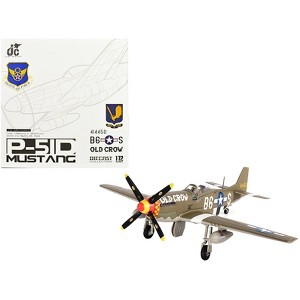 North American P-51D Mustang Fighter Aircraft "Old Crow" (1944) United States Air Force 1/72 Diecast Model by JC Wings - 1 of 4