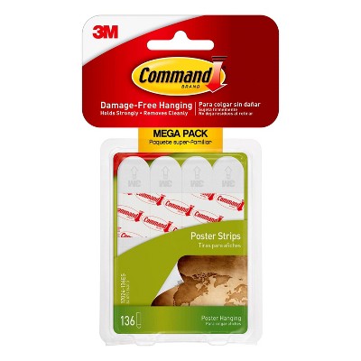 Command Poster 136 Strips Strips Mega Pack White