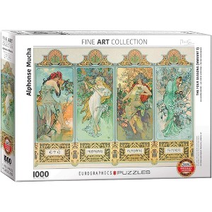 Eurographics: Four Seasons by Alphonse Maria Mucha - 1000 Piece Puzzle - 1 of 4