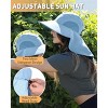 Solaris Men’s Women’s Wide Brim Bucket Hat with Neck Flap, Breathable Lightweight Outdoor Sun Hat for Hiking, Camping, Gardening - 3 of 4
