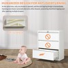40.39"Lateral File Cabinet 3 Drawer, White Filing Cabinet with Lock, Lockable File Cabinet for Home Office, White - 4 of 4