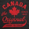 Mens Funny T Shirts Canada The Original Coast To Coast Sarcastic Canadian Graphic Novelty Tee For Men - Crazy Dog Men's T Shirt - 2 of 4