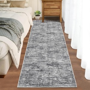 Machine Washable Modern Abstract Area Rug, Non-Slip Soft Velvet Low-Pile Carpet for Living Room, Bedroom, Dining Room, Pet-Friendly - 1 of 4