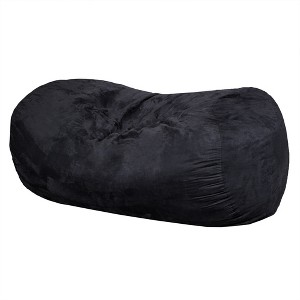 OUTSUPPLY Cylindrical Bean Bag Chair, Removable Washable Cover, High-Density Foam Filled, Modern Home Decor - 1 of 4