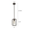 Chloe Lighting Ironclad Industrial 1 Light Rubbed Bronze Mini Ceiling Pendant 8" Wide - 4 of 4