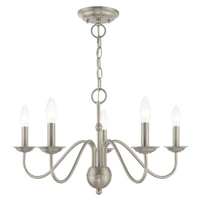 Livex Lighting Windsor 5 - Light Chandelier in  Brushed Nickel