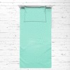 Bacati - Mint Pin Dots 3 pc Toddler Bed Sheet Set - 3 of 4