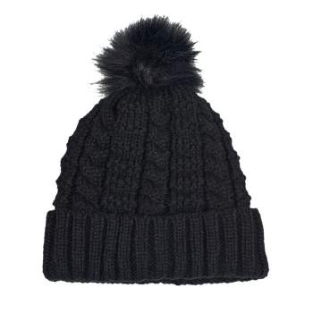 Willow & Ruby Women's Soft Feel Yarn Pom Beanies - Ladies Winter Hat