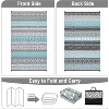 Camping Rug for Balcony Washable Easy-Clean Non-Slip Carpet Modern Boho Plastic Carpet Stain-Resistant RV Area Rug for Patio Picnic Beach - 3 of 4