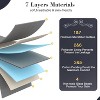 Gkyet Weighted Blanket(60" x 80",20lbs) Twin Size Soft Cooling Heavy Blanket Breathable with Glass Bead Perfect for 160-220 lbs,Machine Washable Grey - 3 of 4