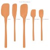 Tovolo 5pc Silicone Spatula Set Apricot Orange: Kitchen Utensil Set, Dishwasher-Safe, Includes Spoonula & Mini Spatula - 4 of 4