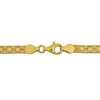 EVERLY JEWELRY | Yellow Plated Sterling Silver 4.5mm Fancy Herringbone Necklace with chain - 16.5 in - 2 of 4