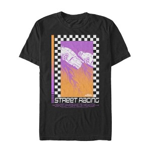 Men's Fast & Furious Retro Street Racing Poster T-Shirt - 1 of 4
