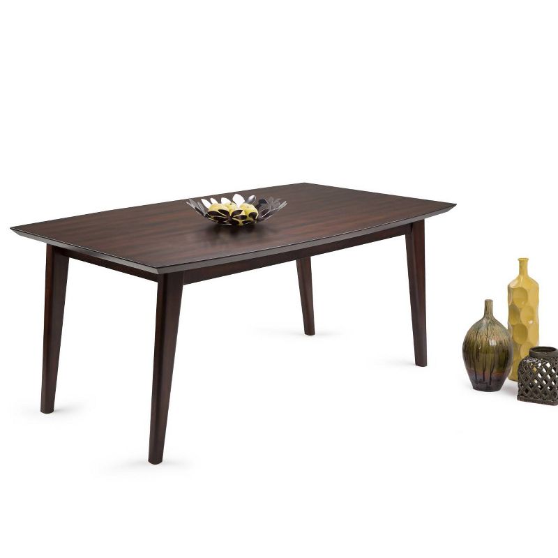 WyndenHall Tierney Mid Century Rectangle Dining Table Java Brown, 3 of 11
