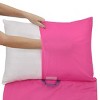 Disney Princesses Courage and Kindness Pink, Blue, and White Deluxe Easy Fold Toddler Nap Ma - 4 of 4