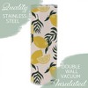 Elanze Designs Lemon Pattern Deep Yellow 20 ounce Stainless Steel Travel Tumbler - 3 of 4