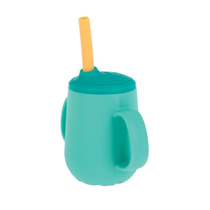 Nuby 4oz 2 Handle Silicone Cup with Straw and Spout - Neutral, 5 of 8