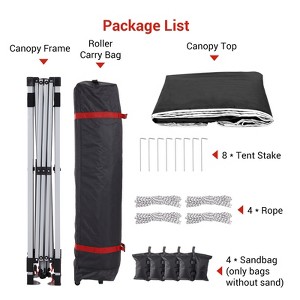 Folding Tent with Center Lock Patent, 95g/M2 PU Coated Oxford Cloth, Waterproof 1000mm, Iron Pipe Frame 0.6mm, Silver Coated Tent - 1 of 4