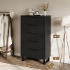 Dresser for Bedroom, Freestanding Vertical Drawer with Storage,Tall Dresser,  Wooden Closet Chest Storage for Living Room, Hallway, Entryway - 2 of 4