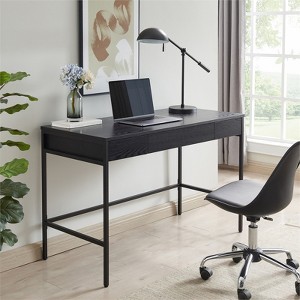 47 Inches Black/Metal Home Office - Henn&Hart - 1 of 4