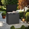 VisioGear Lockable Deck Boxes, Multi-Capacity Outdoor  Storage Deck Box, Small Patio Storage Bin for Garden Tools - 2 of 4