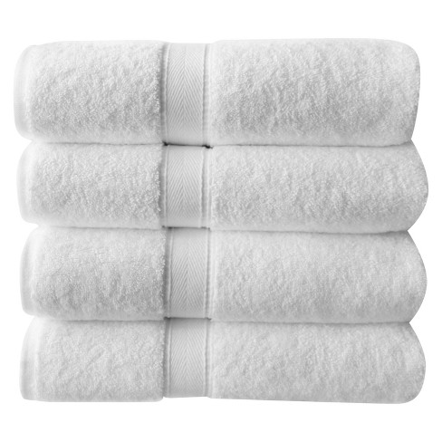 4pc Terry Hand Towels White - Linum Home Textiles - image 1 of 3
