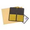 Unique Bargains 3D Handcrafted Pop-Out Funny Greeting Card Black Gold - 3 of 4