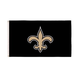 Evergreen New Orleans Saints 3' x 5' Indoor Outdoor Flag for Home Apartment Dorm Rooms - 1 of 4