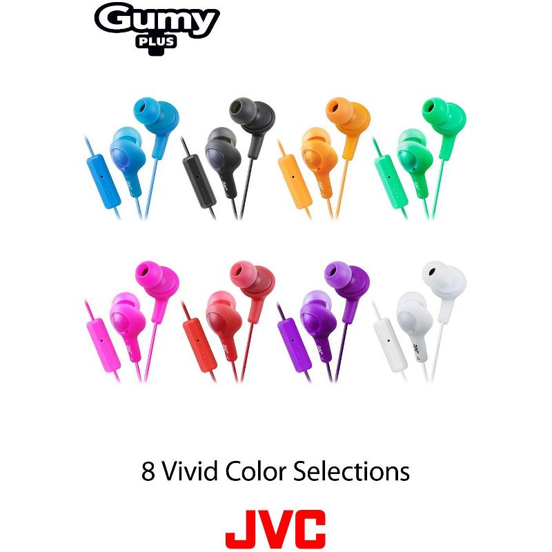 JVC HAFR6B Gumy Plus Headphones, 2 of 4