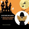 Underwraps Costumes Gold Foil Feather Double Sided Wings Adult Costume Accessory - 4 of 4