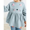 MyKids-USA Baby Girl Cat Pattern Design Pullover With Long Leggings Sets - 4 of 4