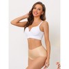 Allegra K Women's Tummy Control Unlined High-Waisted Breathable Hipster Underwear 2 Packs - 4 of 4