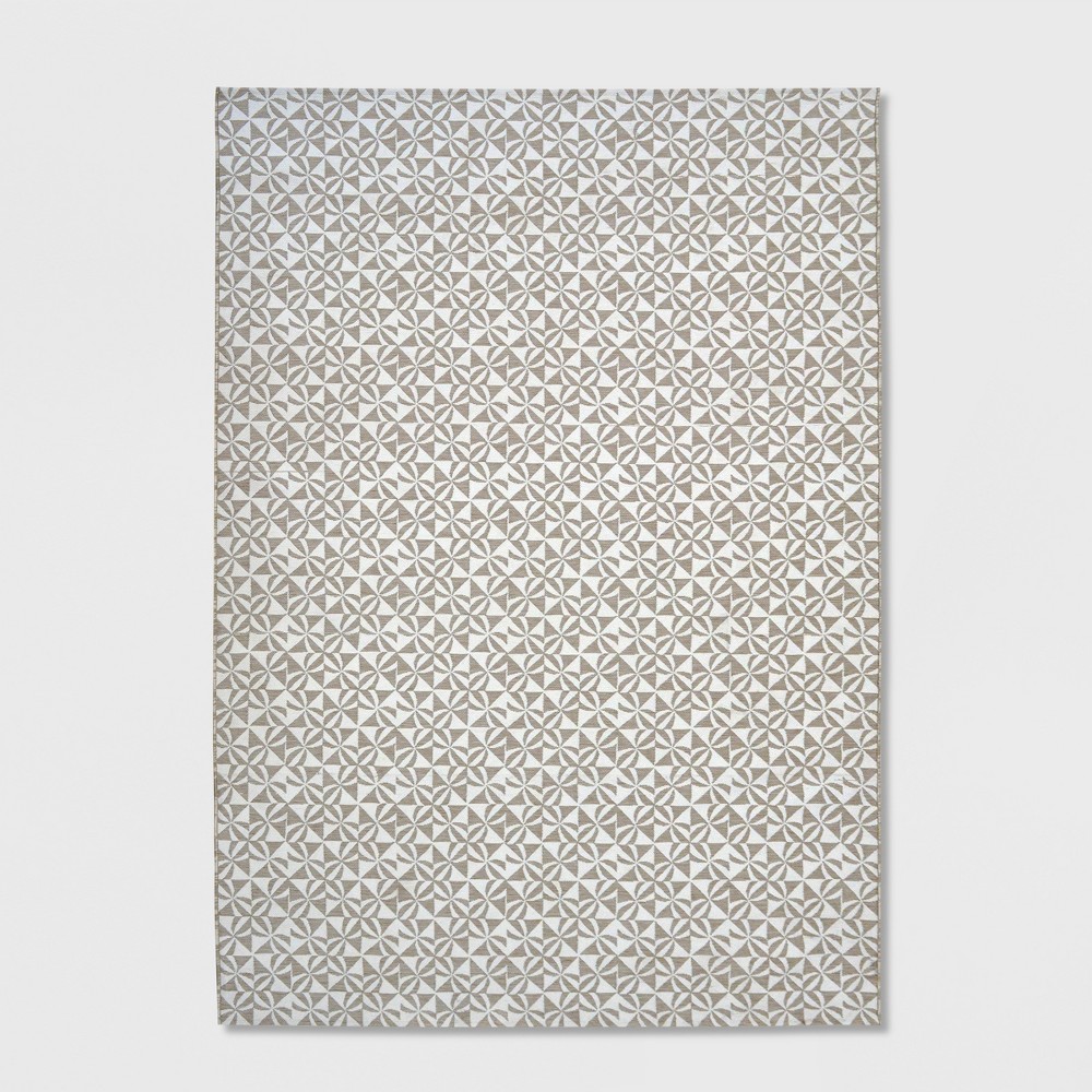7 'x 10' Cameo Outdoor Rug Gray/White - Opalhouse™