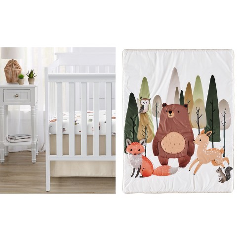 Dark green crib bedding best sale