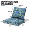 Crestlive Products 24in Outdoor Cushions Water Resistant Patio Furniture Cushions with Removable Cover Deep Seat and Back Cushion for Chair Sofa Couch - 3 of 4