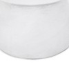 Okak Modern Concrete Outdoor Side Table, LightWeight Geometric End Tables, Decorative Garden Stools for Indoor Outdoor, Patio Accent Table, White - 3 of 4