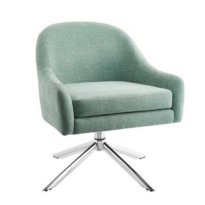 Sheridan Swivel Accent Chair Capri Seafoam - Linon : Target