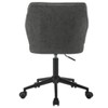 GDFStudio Hugo Upholstered Tufted Faux Leather  Armless Swivel Office Chair with Adjustable Height and Caster Wheels - 4 of 4