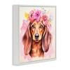 Stupell Industries Boho Wiener Dog Dachshund Black Framed Giclee Art - 3 of 4