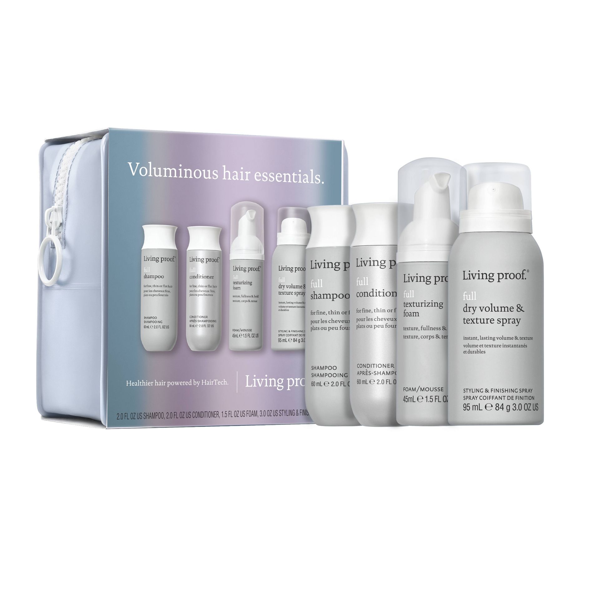 Living Proof Full Discovery Women's Shampoo/Conditioner/Mousse/Finishing Spray Kit - 14.4 fl oz - Ulta Beauty