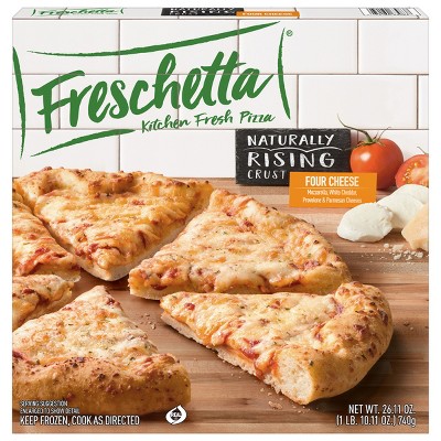 Feel Good Foods Four Cheese Square Pan Pizza (FROZEN)