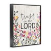 Stupell Industries Trust in the Lord Proverb Spring Watercolor Flowers, 16" x 20" - 3 of 4