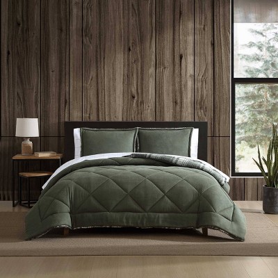 Eddie Bauer Big Lake Plaid Comforter Set Green