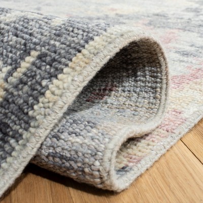 Eco-Friendly Hand-Knotted Wool Gray Area Rug - 9' x 12'