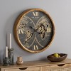 Clayton World Gear Wall Clock - Black/Beige - SEI - 2 of 4