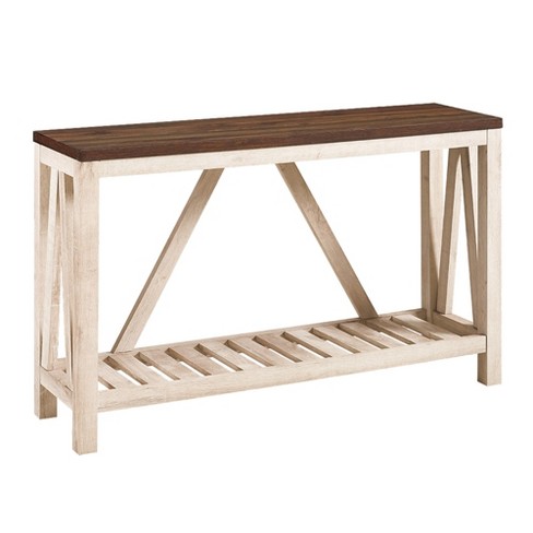 Taylen A Frame Farmhouse Entryway Console Table - Saracina Home - image 1 of 4