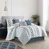 Nanshing 7pc California King Anthony Comforter Set Blue - 2 of 4