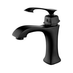 Cobbe Matte Black Vanity Sink Faucets Single Handle Bathroom Faucet Single-Hole Installation - 1 of 4