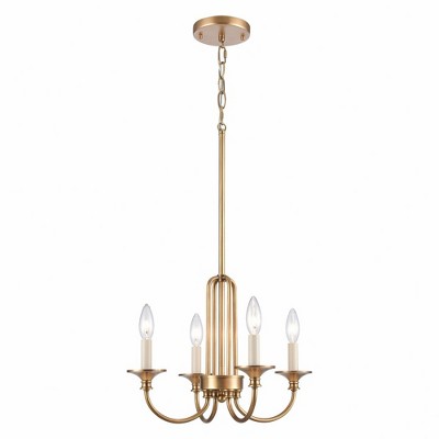 Elk Home Cecil 4 - Light Semi-Flush Mount in  Natural Brass