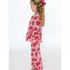 RuffleButts Toddler Girls Holiday Ruffle Flare Pajama Set - 4 of 4